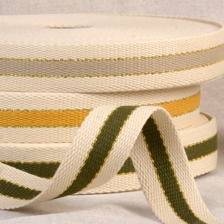 stephanoise S1124 - SANGLE 3 BANDES FIL METAL