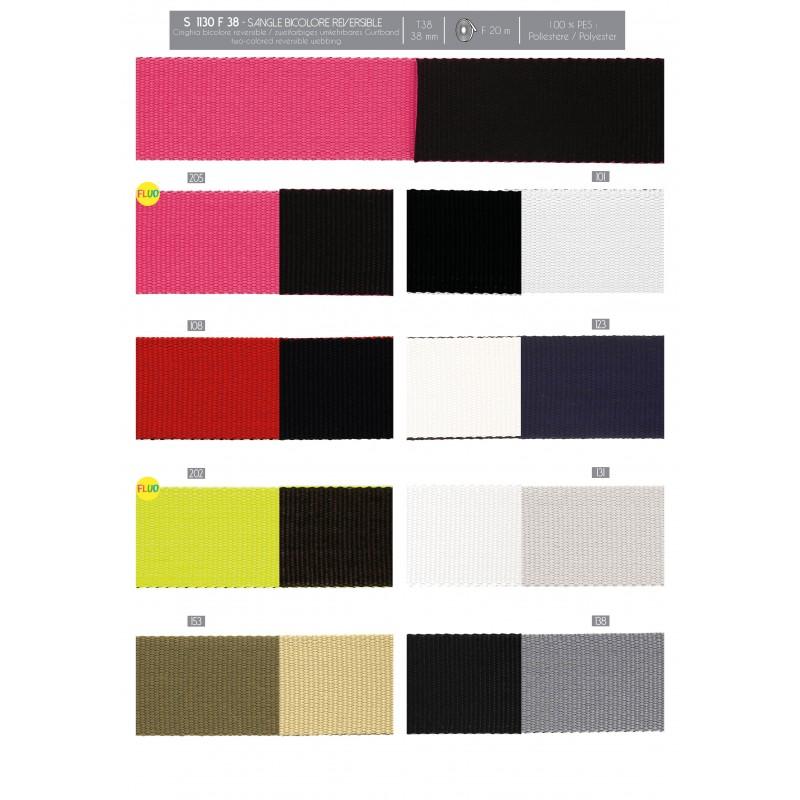 Stephanoise S1130 - SANGLE BICOLORE REVERSIBLE