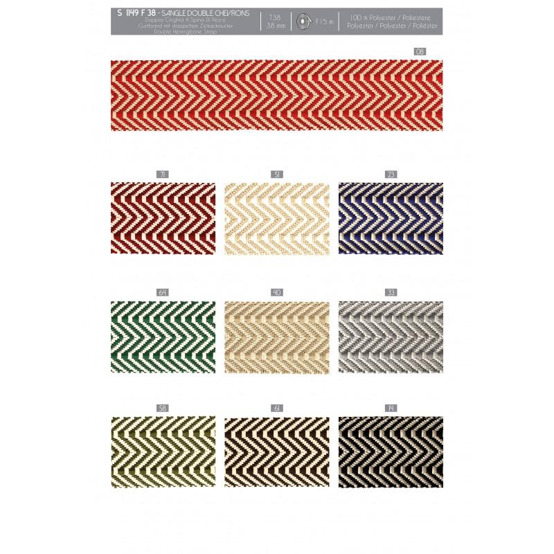 Stephanoise S1149 - SANGLE DOUBLE CHEVRONS