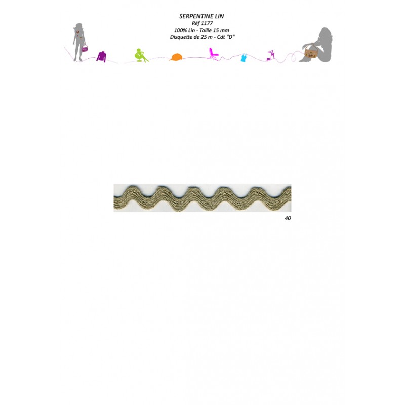 Stephanoise S1177 - SERPENTINE LIN 15MM