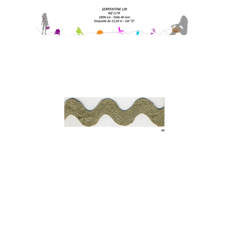 Stephanoise S1178 - SERPENTINE LIN GEANT 40MM