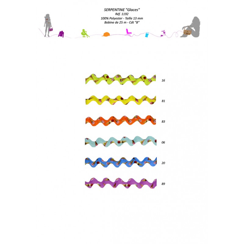 Stephanoise S1192 - SERPENTINE "GLACES" 13MM