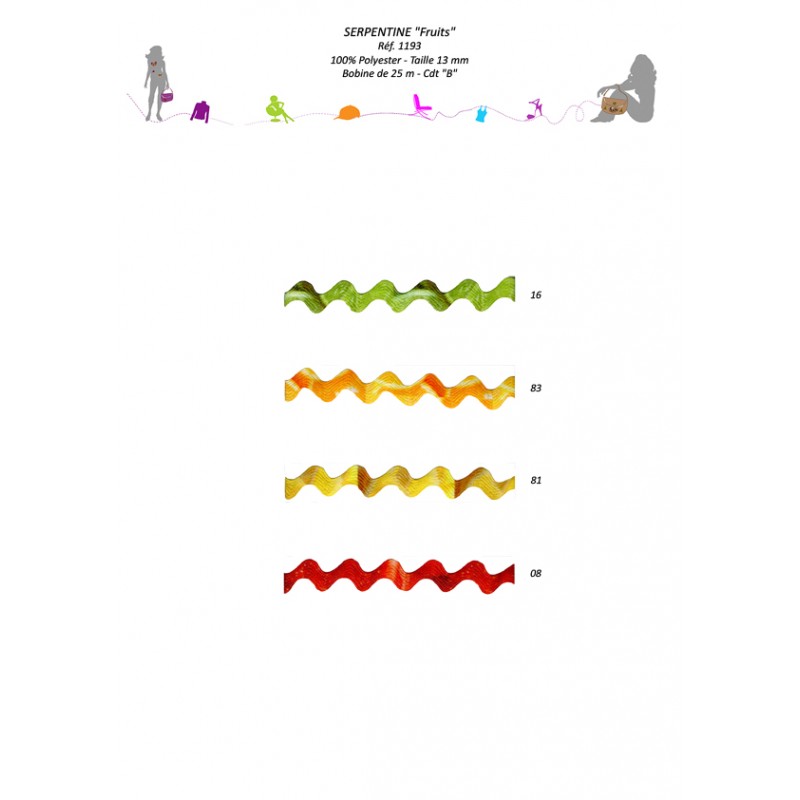 Stephanoise S1193 - SERPENTINE FRUITS 13MM