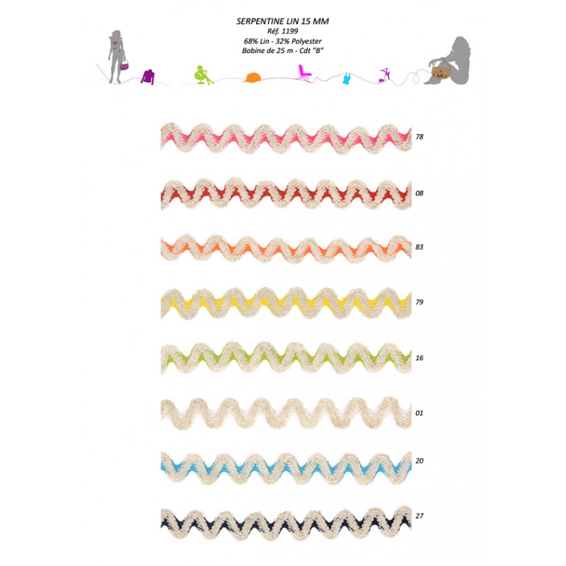 Stephanoise S1199 - SERPENTINE LIN 15MM