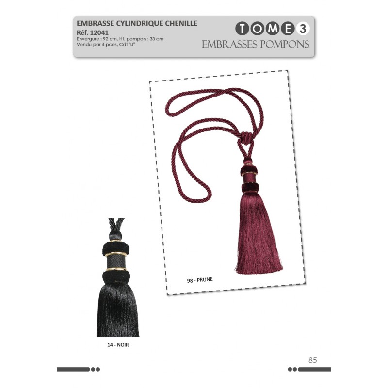 Stephanoise S12041 - EMBRASSE CYLINDRIQUE CHENILLE