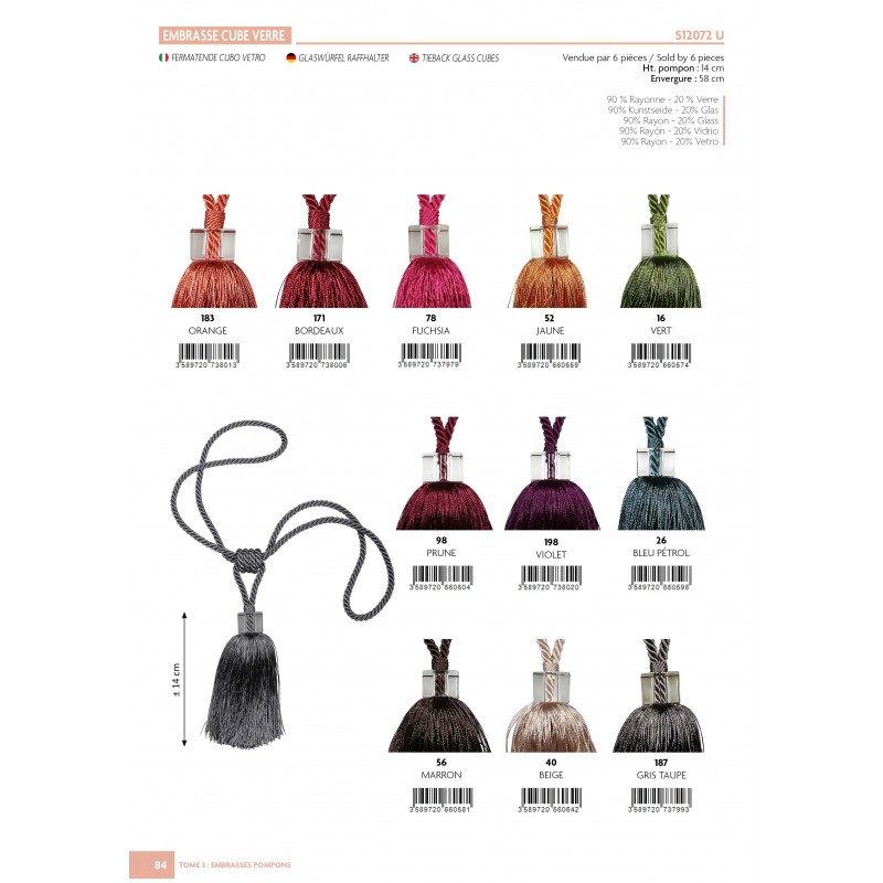 Stephanoise S12072 - EMBRASSE CUBE VERRE