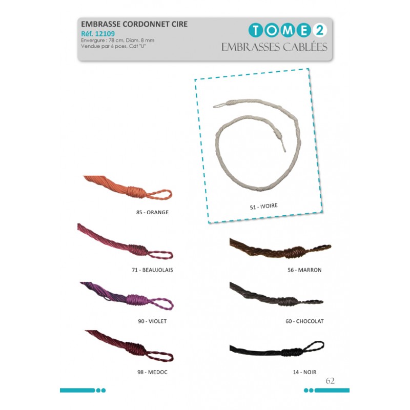 Stephanoise S12109 - EMBRASSE CORDONNET SIMILI