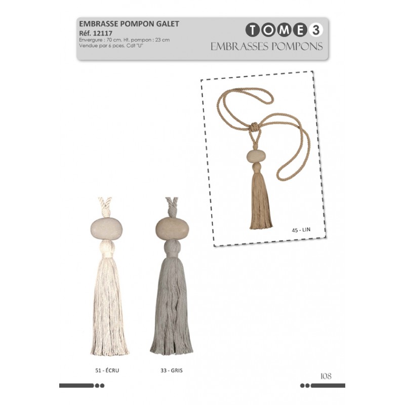 Stephanoise S12117 - EMBRASSE POMPON GALET