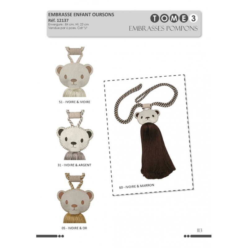 Stephanoise S12137 - EMBRASSE ENFANT OURS