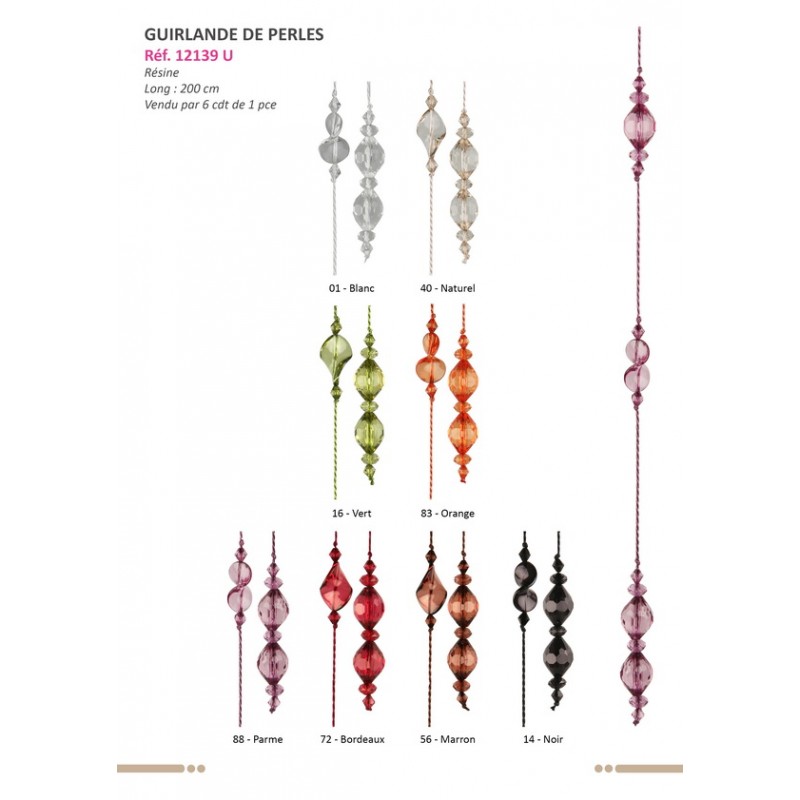 Stephanoise S12139 - EMBRASSE GUIRLANDE PERLES