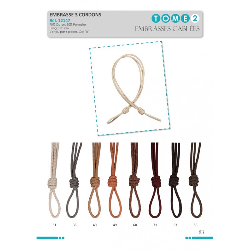 Stephanoise S12147 - EMBRASSE 3 CORDONS X6