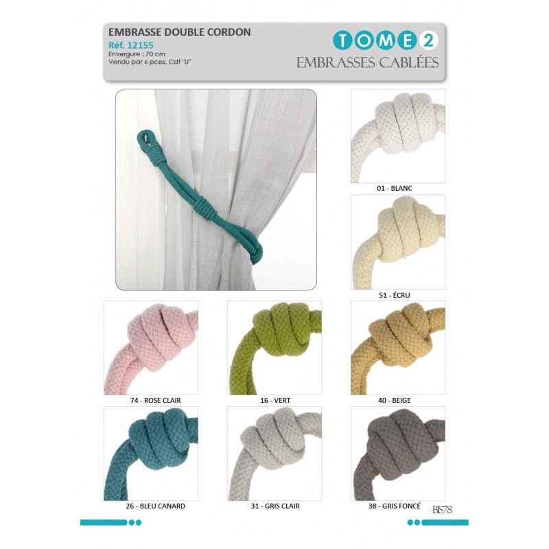 Stephanoise S12155 - EMBRASSE DOUBLE CORDON