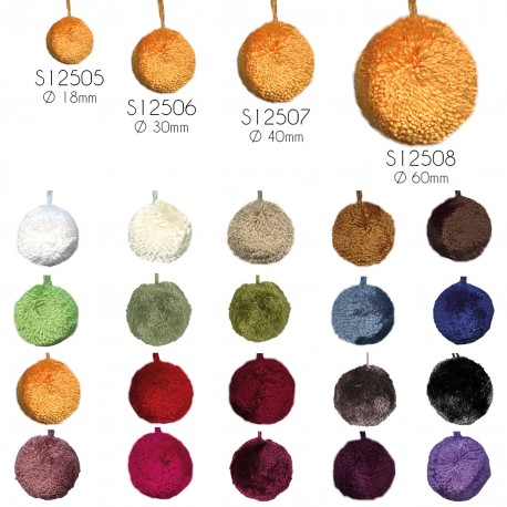 stephanoise S12507 - POMPON ROND DIAM 4 CM