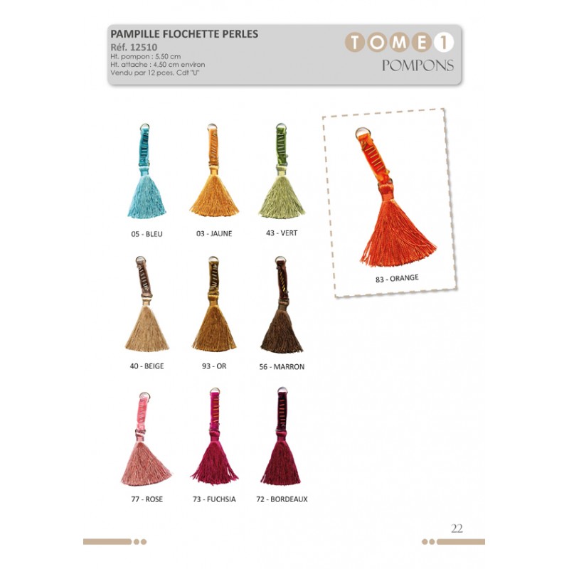 Stephanoise S12510 - FLOCHETTE PERLES VELOURS