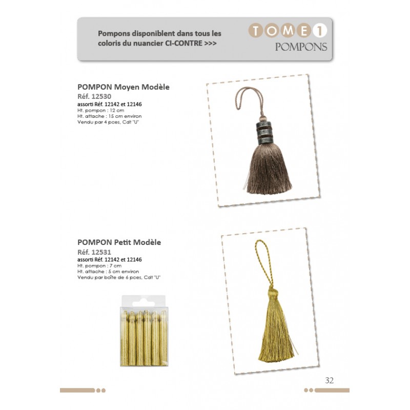 Stephanoise S12530 - POMPON ASSORTI 12142