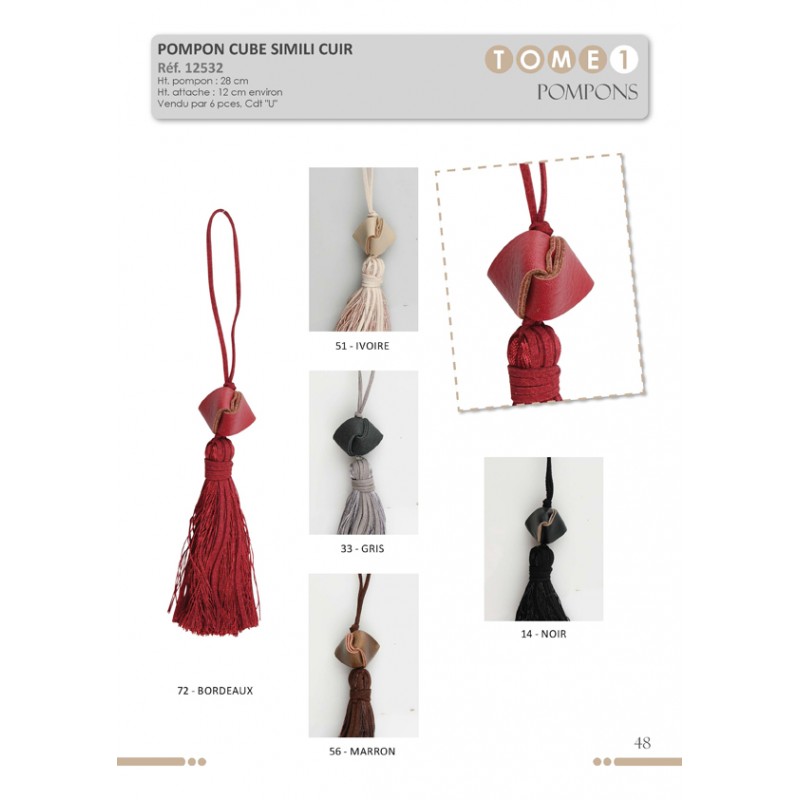 Stephanoise S12532 - POMPON CUBE SIMILI
