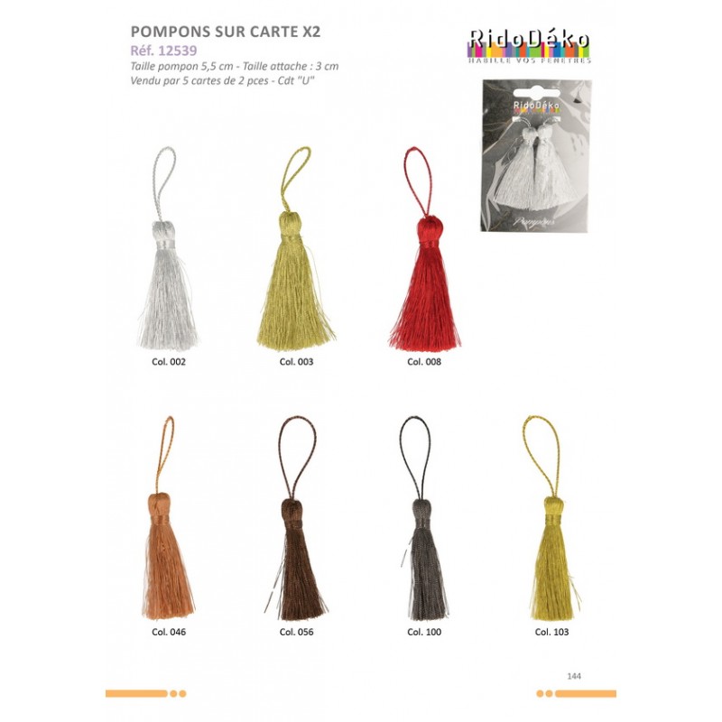 Stephanoise S12539 - POMPONS S/CARTE X 2