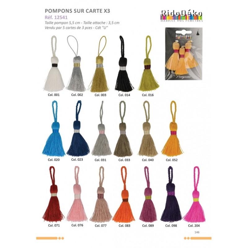 Stephanoise S12541 - POMPONS S/CARTE X 3
