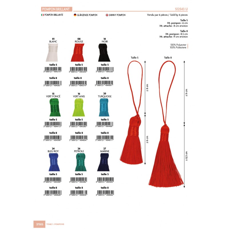 Stephanoise S12543 - POMPON BRILLANT