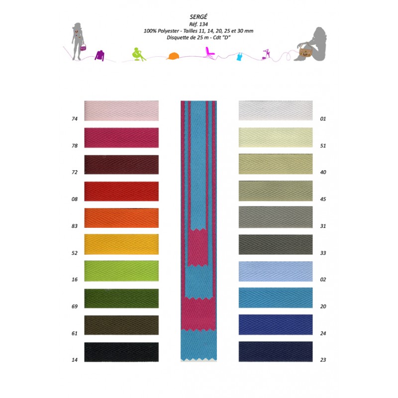 Stephanoise S134 - SERGE 100 % POLYESTER