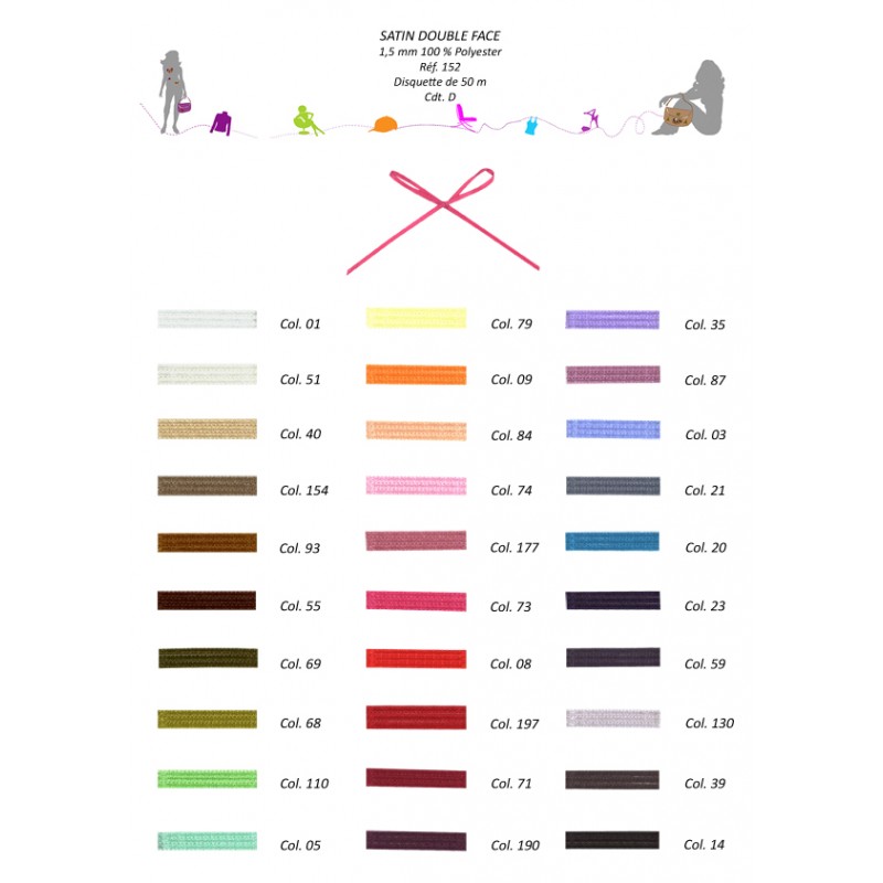 Stephanoise S152 - SATIN DOUBLE FACE 1 5MM