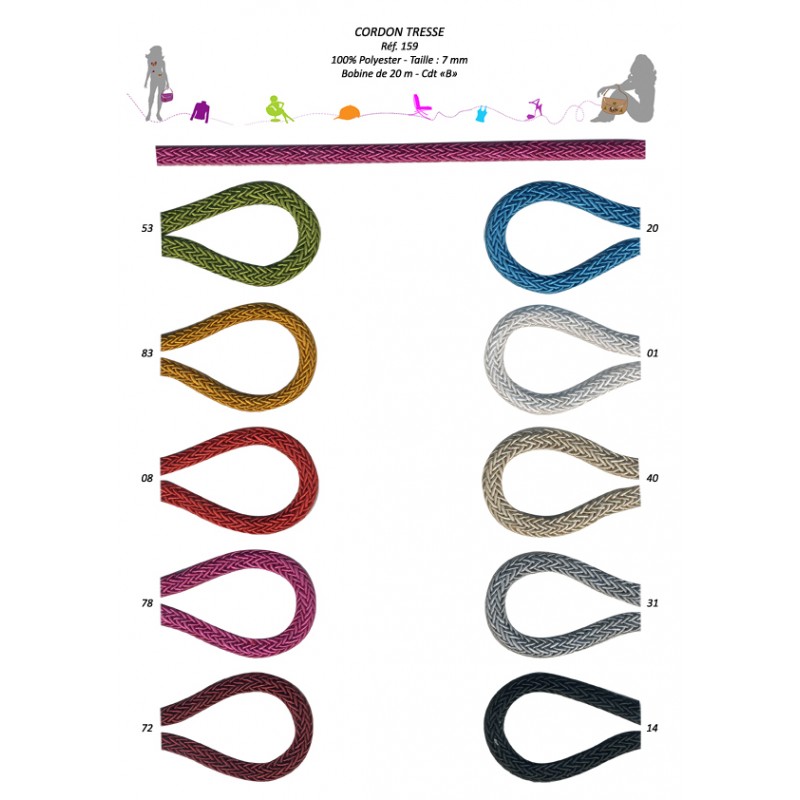 Stephanoise S159 - CORDON TRESSE 7MM