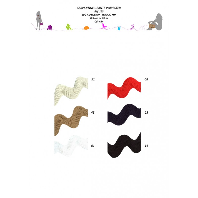 Stephanoise S163 - SERPENTINE GEANTE POLYEST 30 MM