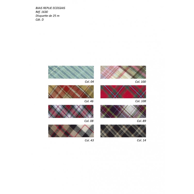 Stephanoise S1630 - BIAIS REPLIE ECOSSAIS