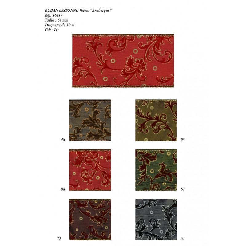 Stephanoise S16417 - RUBAN LAITONNÉ ARABESQUE