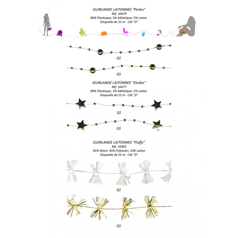 Stephanoise S16465 - GUIRLANDE LAITONNE "FLUFFY"