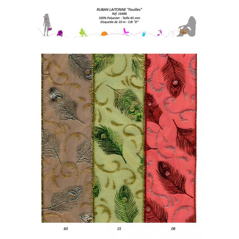 Stephanoise S16488 - RUBAN LAITONNE FEUILLE