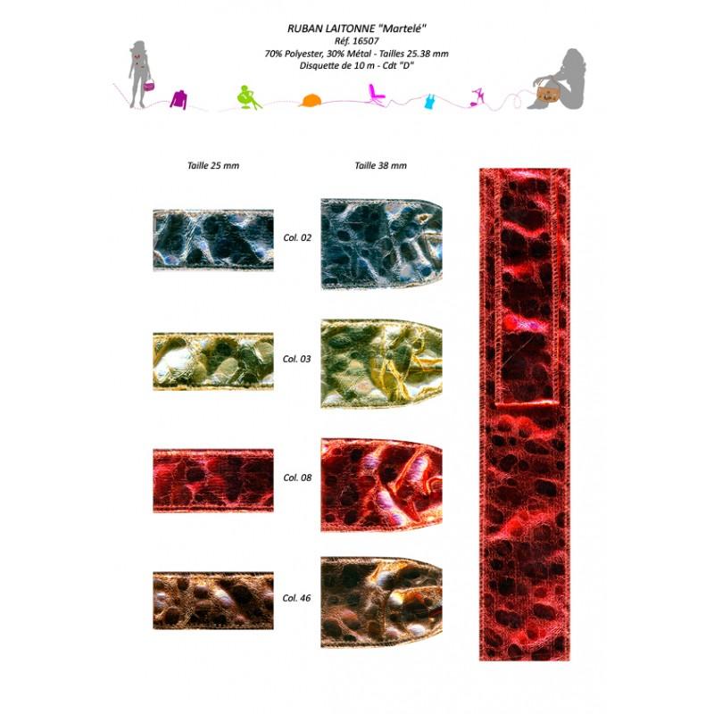 Stephanoise S16507 - RUBAN LAITONNE MARTELE