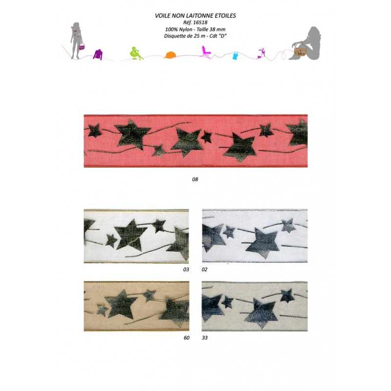 Stephanoise S16518 - VOILE "ETOILES"