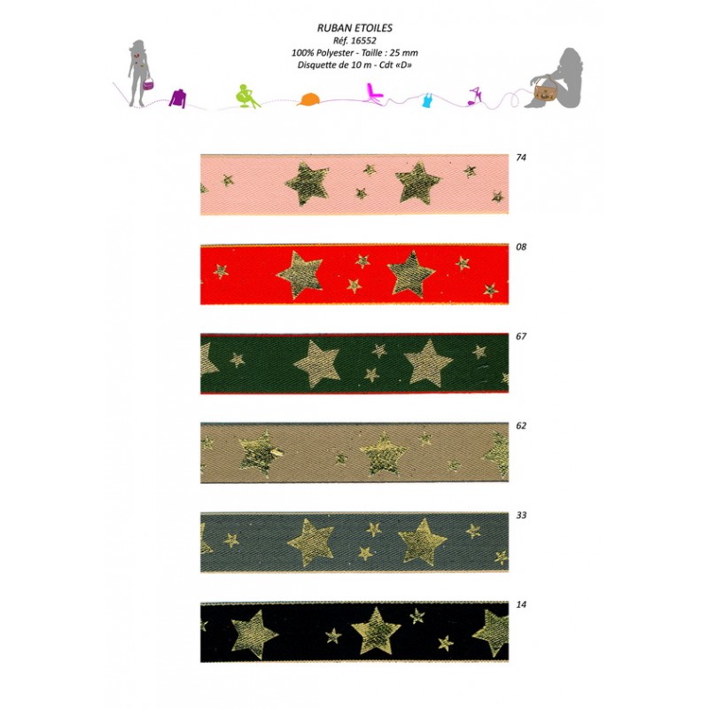 Stephanoise S16552 - RUBAN ETOILES