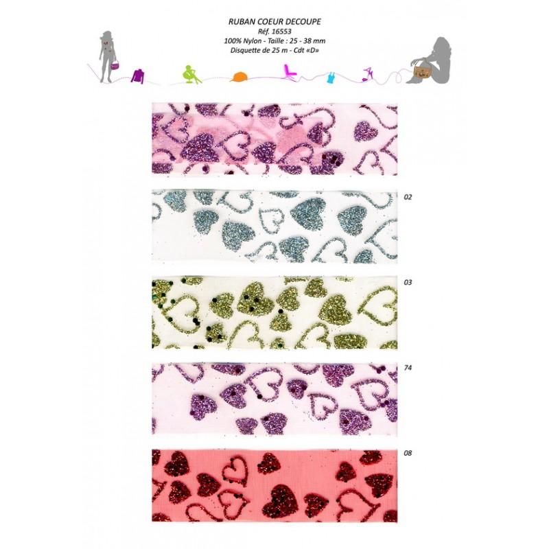 Stephanoise S16553 - RUBAN COEURS DECOUPE