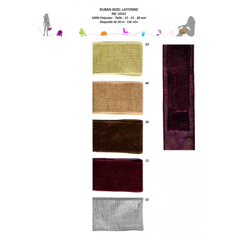 Stephanoise S16555 - RUBAN NOEL LAITONNE