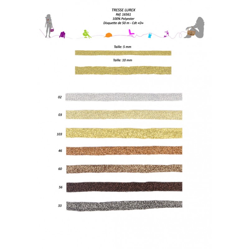 Stephanoise S16561 - TRESSE METALLIQUE