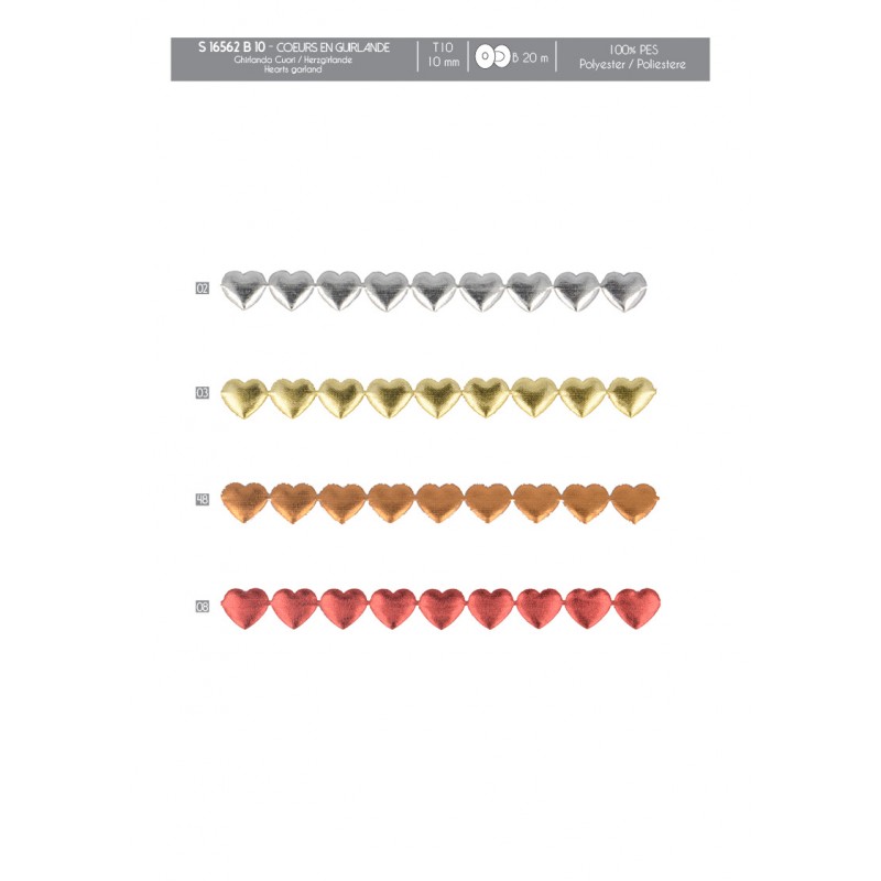Stephanoise S16562 - GUIRLANDE COEURS