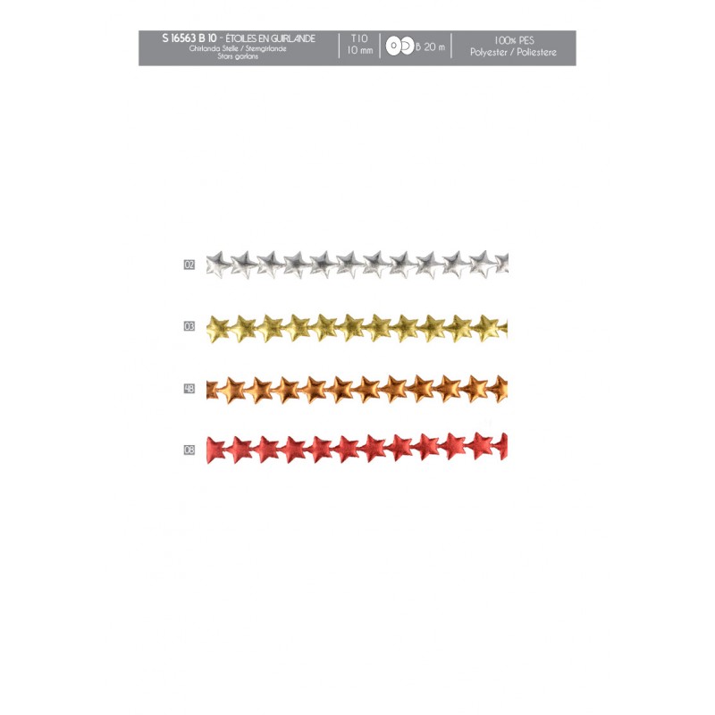Stephanoise S16563 - GUIRLANDE ETOILES