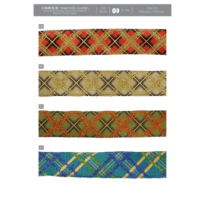 Stephanoise S16580 - RUBAN NOËL LOSANGES
