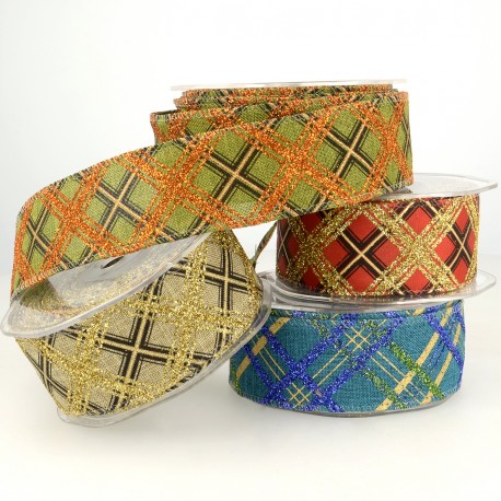 stephanoise S16580 - RUBAN NOËL LOSANGES