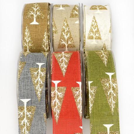 stephanoise S16582 - RUBAN NOËL SAPINS