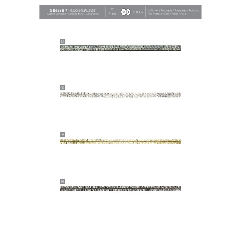 Stephanoise S16585 - GALON GUIRLANDE