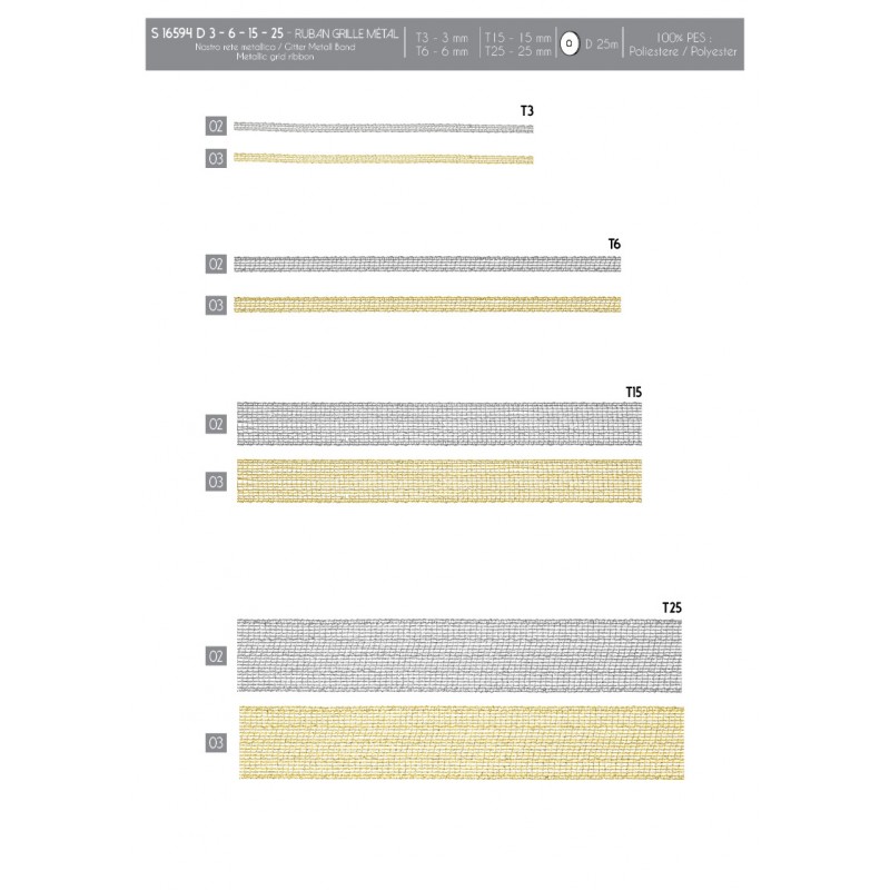 Stephanoise S16594 - RUBAN GRILLE MÉTAL