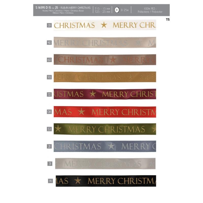 Stephanoise S16595 - RUBAN MERRY CHRISTMAS