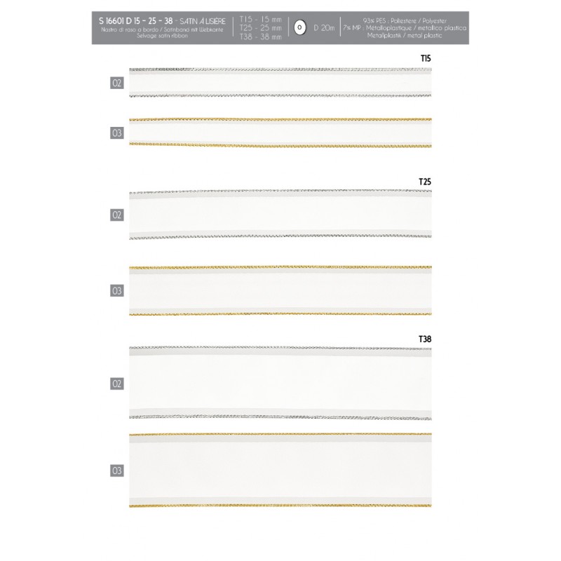 Stephanoise S16601 - SATIN À LISIÈRE