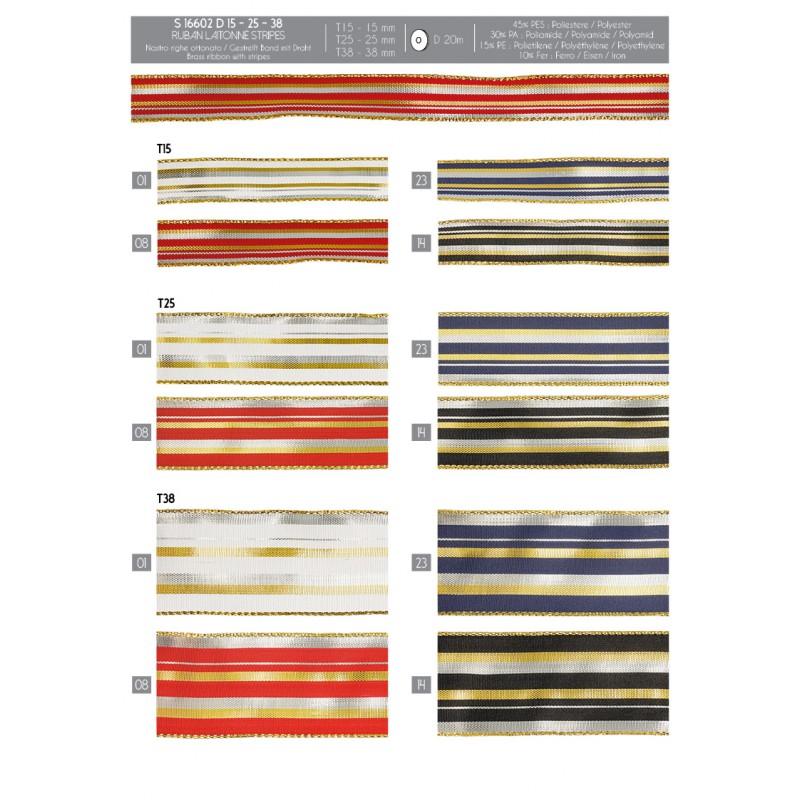 Stephanoise S16602 - RUBAN LAITONNE STRIPES