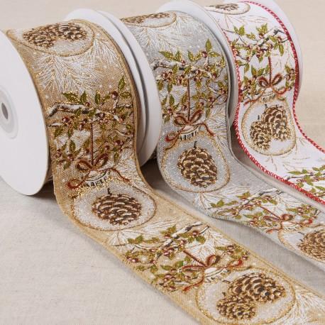 Stephanoise S16606 - RUBAN POMMES DE PIN