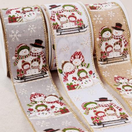 Stephanoise S16607 - RUBAN BONHOMMES DE NEIGE