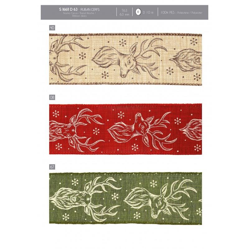 Stephanoise S16611 - RUBAN CERFS